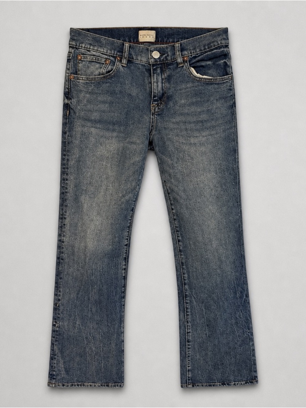 Alice + Olivia Jeans Women’s Blue Mid-Rise Bootcut‎ Stretch Denim Jeans